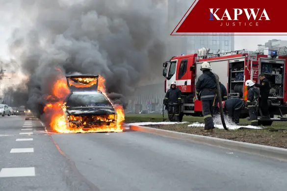 Stockton fiery car crash